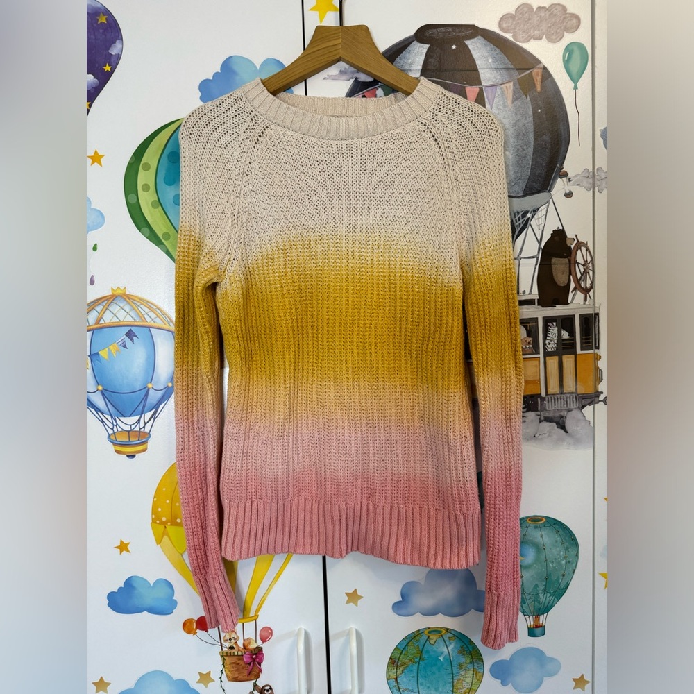 Aerie ombre sunset sweater 100% cotton like new